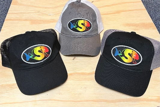 WSP Fish Patch Unstructured Dad Hat | 100% Embroidered Patch| Custom Stitching